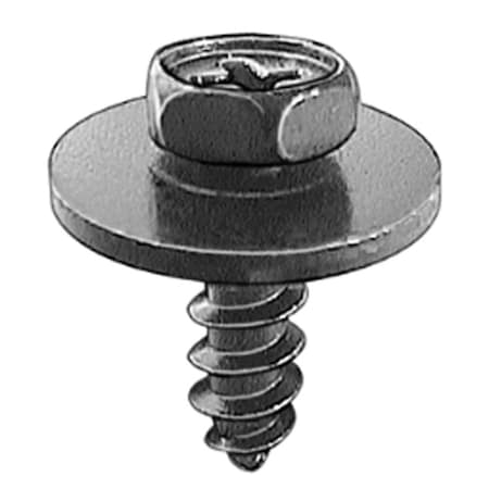 Auveco PHILLIPS HEX HD SEMS TAP SCREW M5 X 16 BLACK, 50PK 19251
